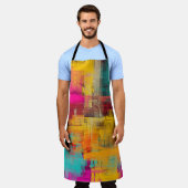 Tablier Peinture à l'huile Abstraite, arrière - plan expre (Porté)