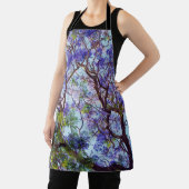 Tablier Peinture à l'huile de Jacaranda violet, (Insitu)