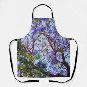Tablier Peinture à l'huile de Jacaranda violet, (Recto)