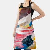 Tablier Peinture à l'huile dessinée à la main. arrière - p (Insitu)