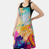 Tablier Peinture à l'huile dessinée à la main. arrière - p (Insitu)