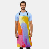 Tablier Peinture à l'huile originale : coloré Abstrait (Porté)