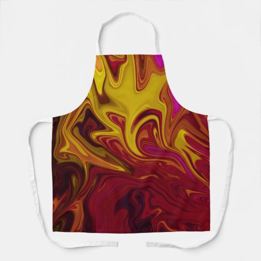 Tablier Peinture abstraite colorée (Recto)