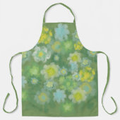 Tablier Peinture Abstraite d'aquarelle salée florale (Recto)