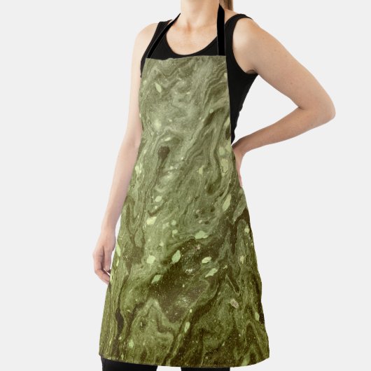 Tablier Peinture abstraite verte (Insitu)