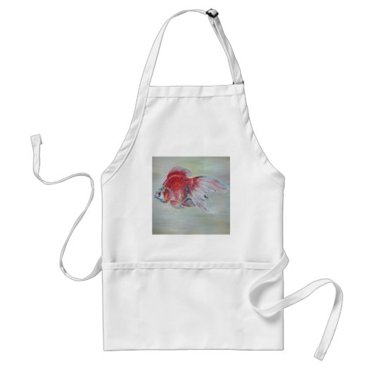 Tablier Peinture acrylique de Ryukin Goldfish (Devant)