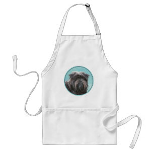 Tablier Peinture Affenpinscher - Joli art original chien