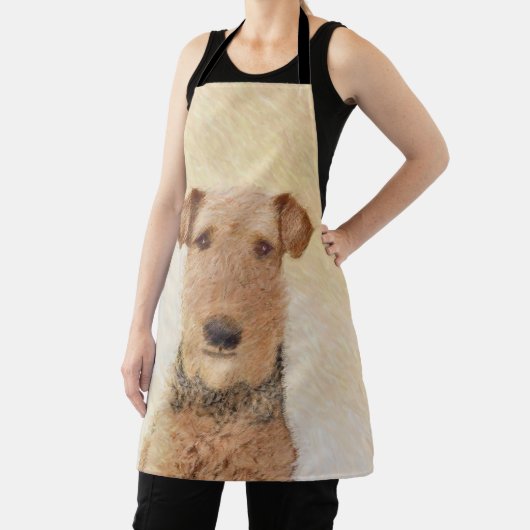 Tablier Peinture Airedale Terrier - Cute Original Art (Insitu)