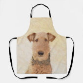 Tablier Peinture Airedale Terrier - Cute Original Art (Recto)
