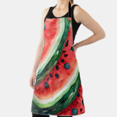 Tablier Peinture aquarelle de pastèque (Insitu)