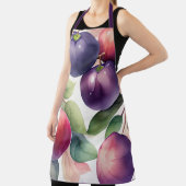 Tablier Peinture aquarelle des prunes (Insitu)