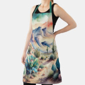 Tablier Peinture aquarelle du désert du paysage rural (Insitu)