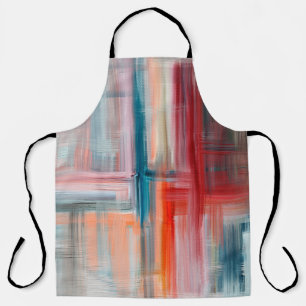 Tablier Peinture artisanale dessinée à la main. Huile sur
