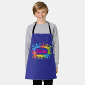 Tablier Peinture créative éclaboussée pour garçons, filles (Porté)