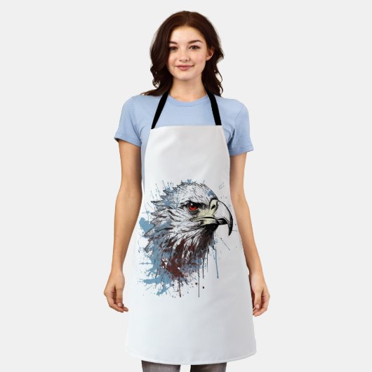 Tablier Peinture d'aigle (Porté)