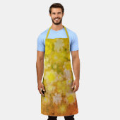 Tablier Peinture d'aquarelle Abstraite de fleurs rétro (Porté)