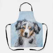 Tablier Peinture de berger américaine miniature - Chien Ar (Recto)