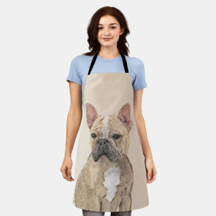 Tablier Peinture de Bouledogue Français (Sable) - Original