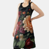 Tablier Peinture de bouquet floral sur Arrière - plan fonc (Insitu)