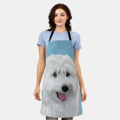 Tablier Peinture de chien des lowland polonais - Art du ch (Porté)