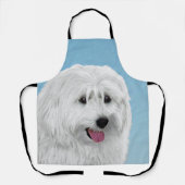 Tablier Peinture de chien des lowland polonais - Art du ch (Recto)