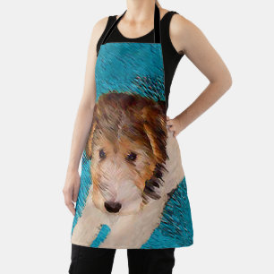 Tablier Peinture de chiot Terrier Fox - Art de chien origi