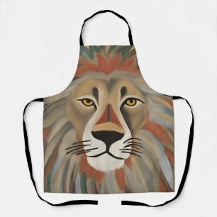 Tablier Peinture de lion