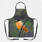 Tablier Peinture de l'Oriole - Art original d'oiseau (Recto)
