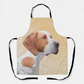 Tablier Peinture de Pointer - Joli Art Original de Chien (Recto)