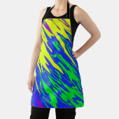 Tablier Peinture de Spray Mardi Gras Bleu (Insitu)