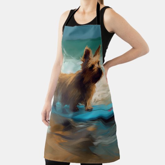 Tablier Peinture de surf de plage de Terrier australien (Insitu)