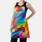 Tablier Peinture d'explosion de couleur joyeuse (Insitu)