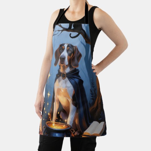 Tablier Peinture d'Halloween blanc (Insitu)