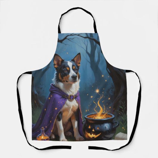 Tablier Peinture d'Halloween capricieuse australienne (Recto)
