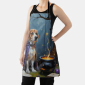 Tablier Peinture d'Halloween de chien beagle (Insitu)