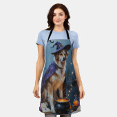 Tablier Peinture d'Halloween fantaisiste (Porté)