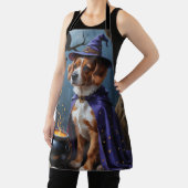 Tablier Peinture d'Halloween lunaire des Bouviers des Flan (Insitu)