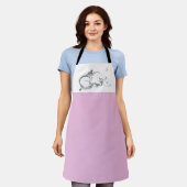 Tablier Peinture enfant Bison d'eau Chinois Ox Nouvel An A (Porté)