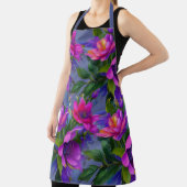 Tablier Peinture Fleurs tropicales Couleurs vives (Insitu)