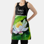 Tablier Peinture florale Lily blanche, Moyen (Insitu)