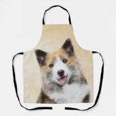 Tablier Peinture islandaise pour chien de mer - Art origin (Recto)