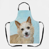 Tablier Peinture Podengo Pequeno portugaise - Art original (Recto)