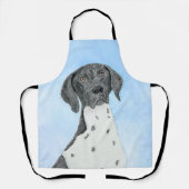 Tablier Peinture pointeur germanique à pois court - Chien  (Recto)