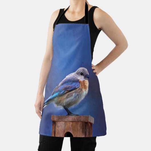 Tablier Peinture pour oiseaux bleus (femelle) - Art origin (Insitu)