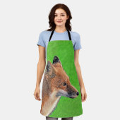 Tablier Peinture Red Fox - Art original de la faune (Porté)