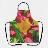 Tablier Peinture rouge Tiger Lily (Recto)