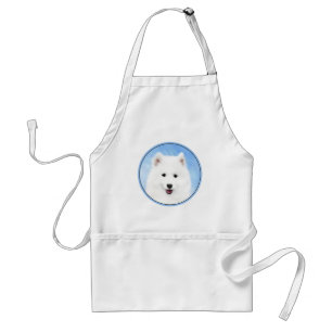 Tablier Peinture Samoyed Puppy - Jolie Art Original Chien