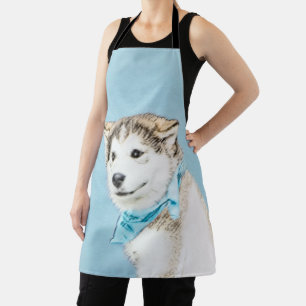 Tablier Peinture Sibérienne Husky Puppy - Art Chien origin