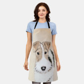 Tablier Peinture Terrier de Renard de fil - Cute Original (Porté)