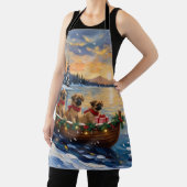 Tablier Pekingese Christmas Boat Holiday (Insitu)